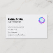 *~*ヨガ先生インストラクターロータスOM曼荼羅 名刺 (裏面)