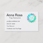 *～*ヨガ先生インストラクターOMオウムロータスマンダラ 名刺 (裏面)