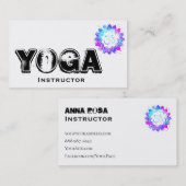*~*ヨガ先生インストラクターOMロータスマンダラ 名刺 (正面/裏面)