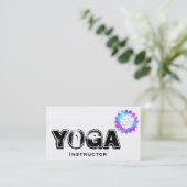 *~*ヨガ先生インストラクターOMロータスマンダラ 名刺 (スタンド正面)