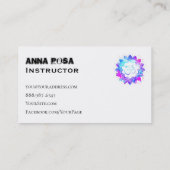 *~*ヨガ先生インストラクターOMロータスマンダラ 名刺 (裏面)