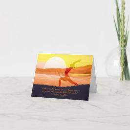 ヨガ先生サンサルテイションハーフムーンポーズ引用文 カード