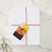 ヨガ先生サンサルテイションハーフムーンポーズ引用文 ギフトタグ (より糸付き)