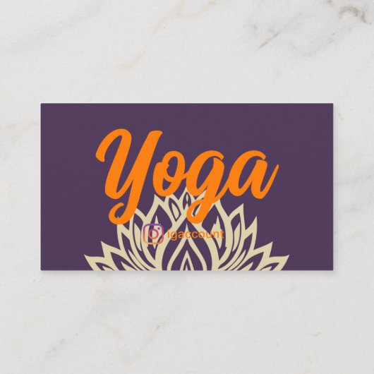ヨガ先生スタジオ 名刺 (裏面)