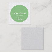 ヨガ先生セージヨガインストラクター モダン スクエア名刺 (正面/裏面)