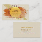 ヨガ先生マンダラデコレーションホリスティックマッサージ 名刺 (正面/裏面)