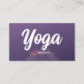 ヨガ先生マンダラパープル 名刺 (裏面)