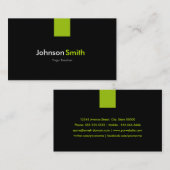 ヨガ先生モダンミントグリーン 名刺 (正面/裏面)