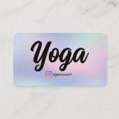 ヨガ先生モダンヨガスタジオホログラフィー 名刺 (裏面)