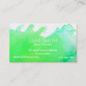 ヨガ先生ヨガインストラクターヒーリング瞑想 名刺 (正面)