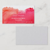 ヨガ先生ヨガインストラクターヒーリング瞑想 名刺 (正面/裏面)