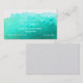 ヨガ先生ヨガインストラクターヒーリング瞑想 名刺 (正面/裏面)