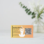 ヨガ先生ヨガインストラクターヨガスタジオ 名刺 (スタンド正面)