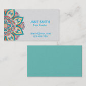 ヨガ先生ヨガインストラクター曼荼羅 名刺 (正面/裏面)