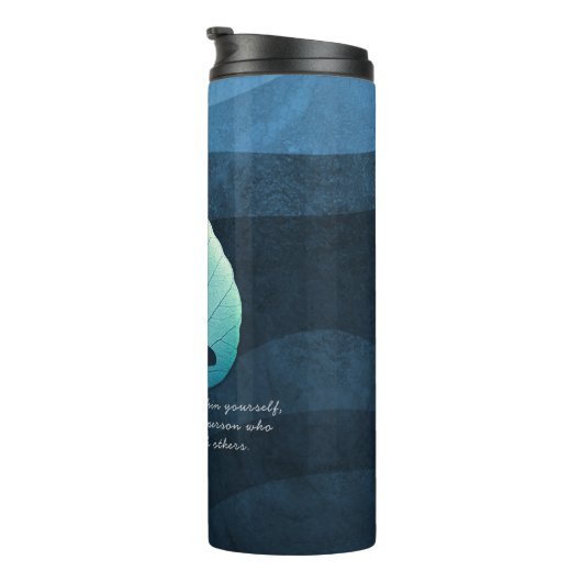 ヨガ先生瞑想ポーズボディリーフカット引用文 タンブラー (回転右)