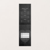 ヨガ先生瞑想ポーズ菩提葉価格表 名刺 (内部フラット)