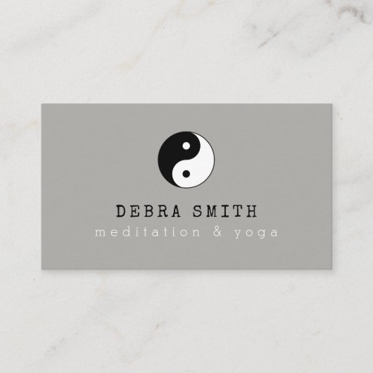 ヨガ先生瞑想陰陽 名刺 (正面)