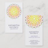 ヨガ先生輝くレインボーマンダラ 名刺 (正面/裏面)