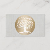 ヨガ先生金ゴールドサークル&ヒーリングツリーフィットネス 名刺 (正面)