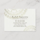 ヨガ先生金ゴールドマンダラディスカウントクーポンロイヤリティ 割引カード (裏面)