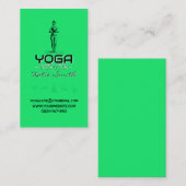 ヨガ先生/インストラクター名刺 名刺 (正面/裏面)