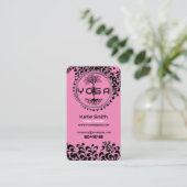 ヨガ先生/インストラクター名刺 名刺 (スタンド正面)