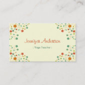 ヨガ先生 – シック自然 スタイリッシュ 名刺 (正面)