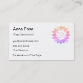 *~*ヨガ先生OMオウムインストラクターマンダラロータス 名刺 (裏面)