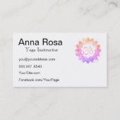 *～*ヨガ先生OMオウムインストラクター曼荼羅ロータス 名刺 (裏面)