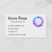 *～*ヨガ先生OMオウムインストラクターLotusMandala 名刺 (裏面)