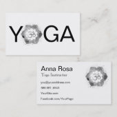*~*ヨガ先生OMロータスマンダラインストラクター 名刺 (正面/裏面)