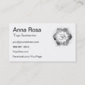 *~*ヨガ先生OMロータスマンダラインストラクター 名刺 (裏面)