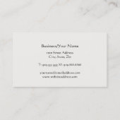 ヨガ及び黙想のインストラクターの名刺 名刺 (裏面)