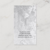 ヨガ及び黙想の先生の金ゴールドの円及びはす 名刺 (裏面)