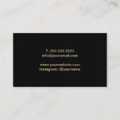 ヨガ及び黙想の治療の金ゴールドのはす曼荼羅 名刺 (裏面)