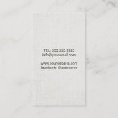 ヨガ及び黙想の金ゴールドOmははす曼荼羅に署名します 名刺 (裏面)