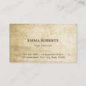 ヨガ及び黙想銀製Omの記号のヴィンテージ 名刺 (裏面)