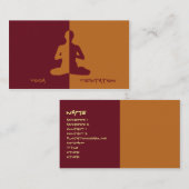 ヨガ及び黙想 名刺 (正面/裏面)