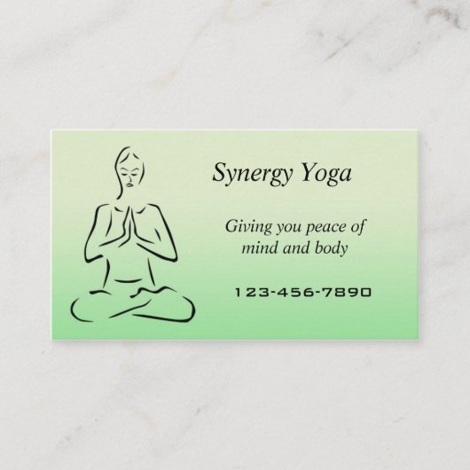 ヨガ名刺 名刺 (正面)