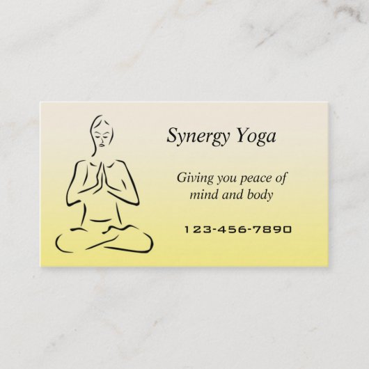 ヨガ名刺 名刺 (正面)