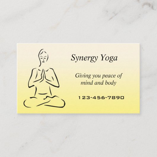 ヨガ名刺 名刺 (正面)