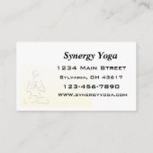 ヨガ名刺 名刺 (裏面)