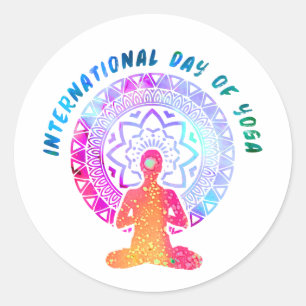 ヨガ国際的の日 ラウンドシール
