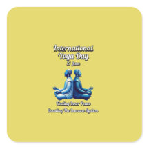 ヨガ国際的の日。6月21日