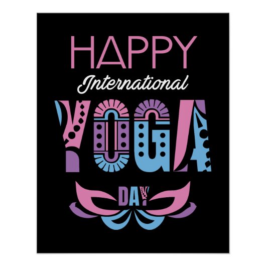 ヨガ国際的デー ポスター (正面)