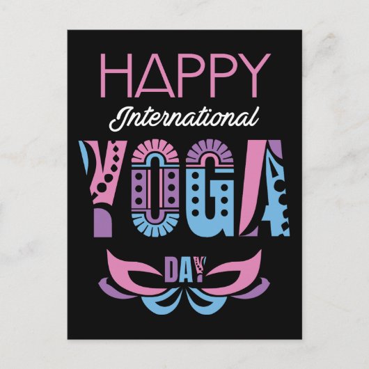 ヨガ国際的デー ポストカード (正面)