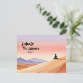 ヨガ国際的デー ポストカード (スタンド正面)