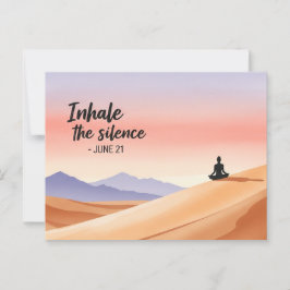 ヨガ国際的デー ポストカード