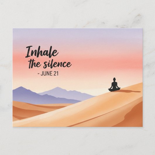 ヨガ国際的デー ポストカード (正面)