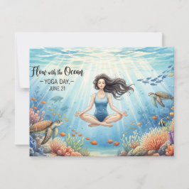 ヨガ国際的デー ポストカード